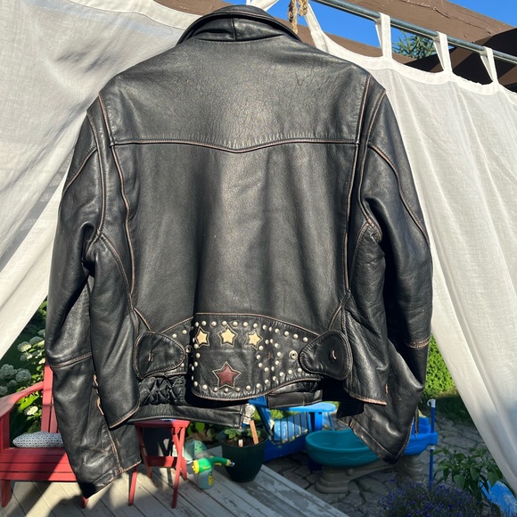 Vintage diesel leather biker jacket size M, made in Korea - Picture 2 of 4